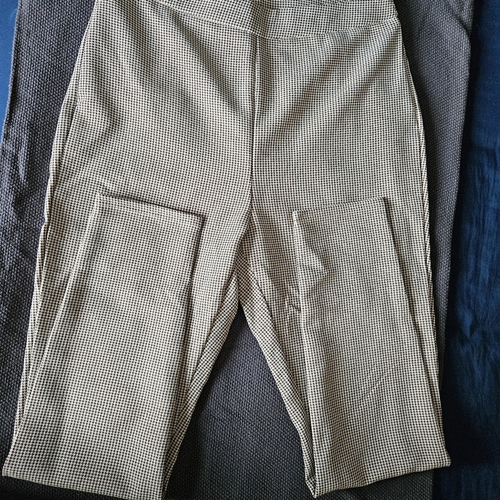Houndstooth Straight Leg Pants XL